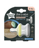 Tommee Tippee Closer To Nature Night Time Soother, Pack of 2 (0-6 months) image number 1